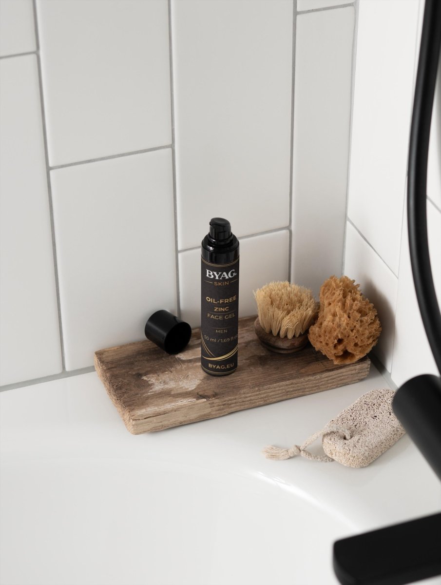 BYAG oil-free zinc face gel for men