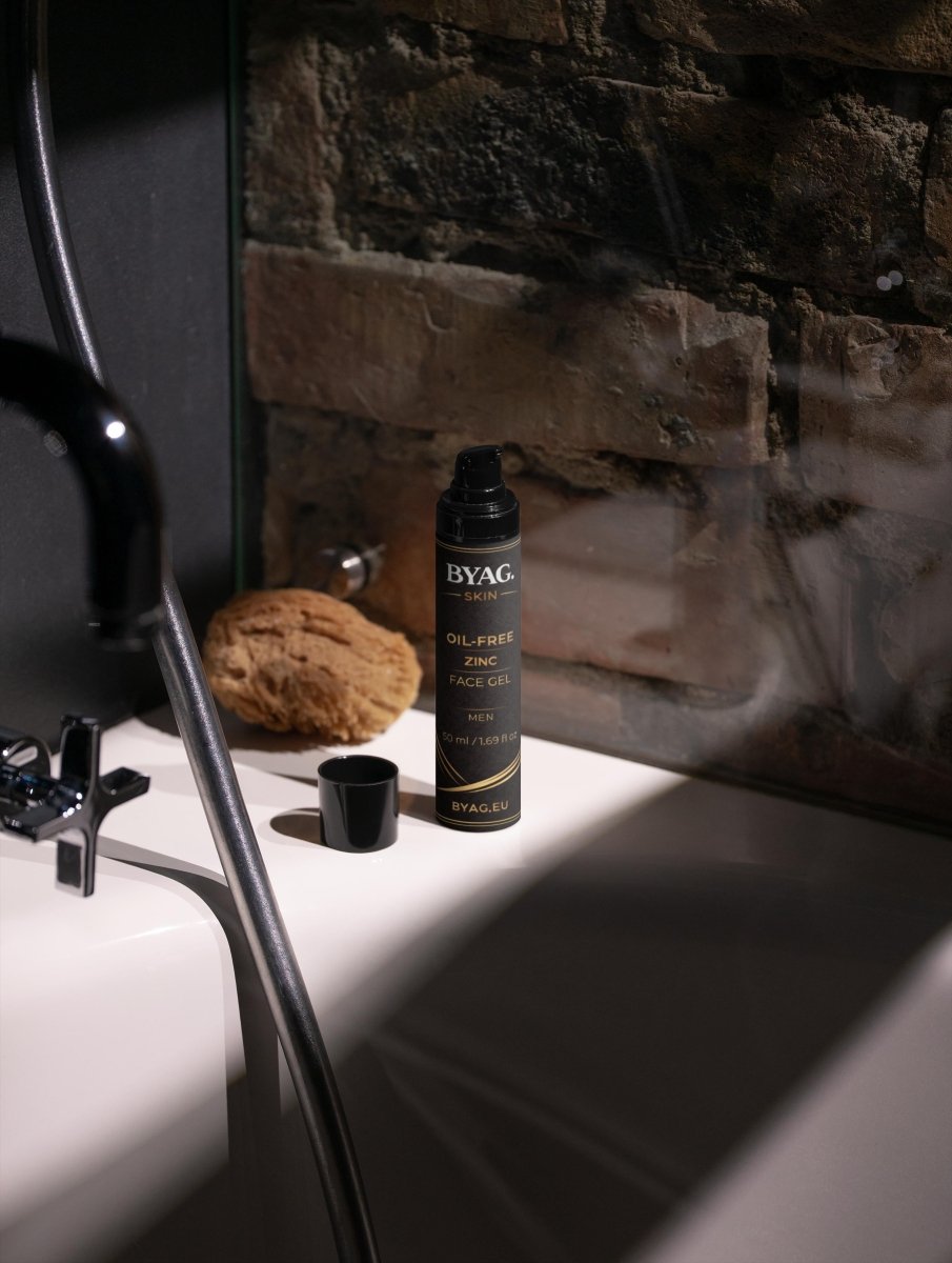 BYAG oil-free zinc face gel for men