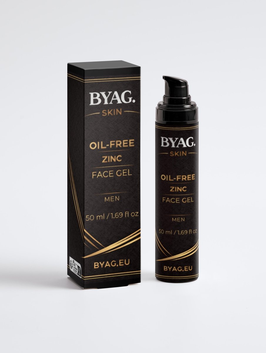 BYAG oil-free zinc face gel for men