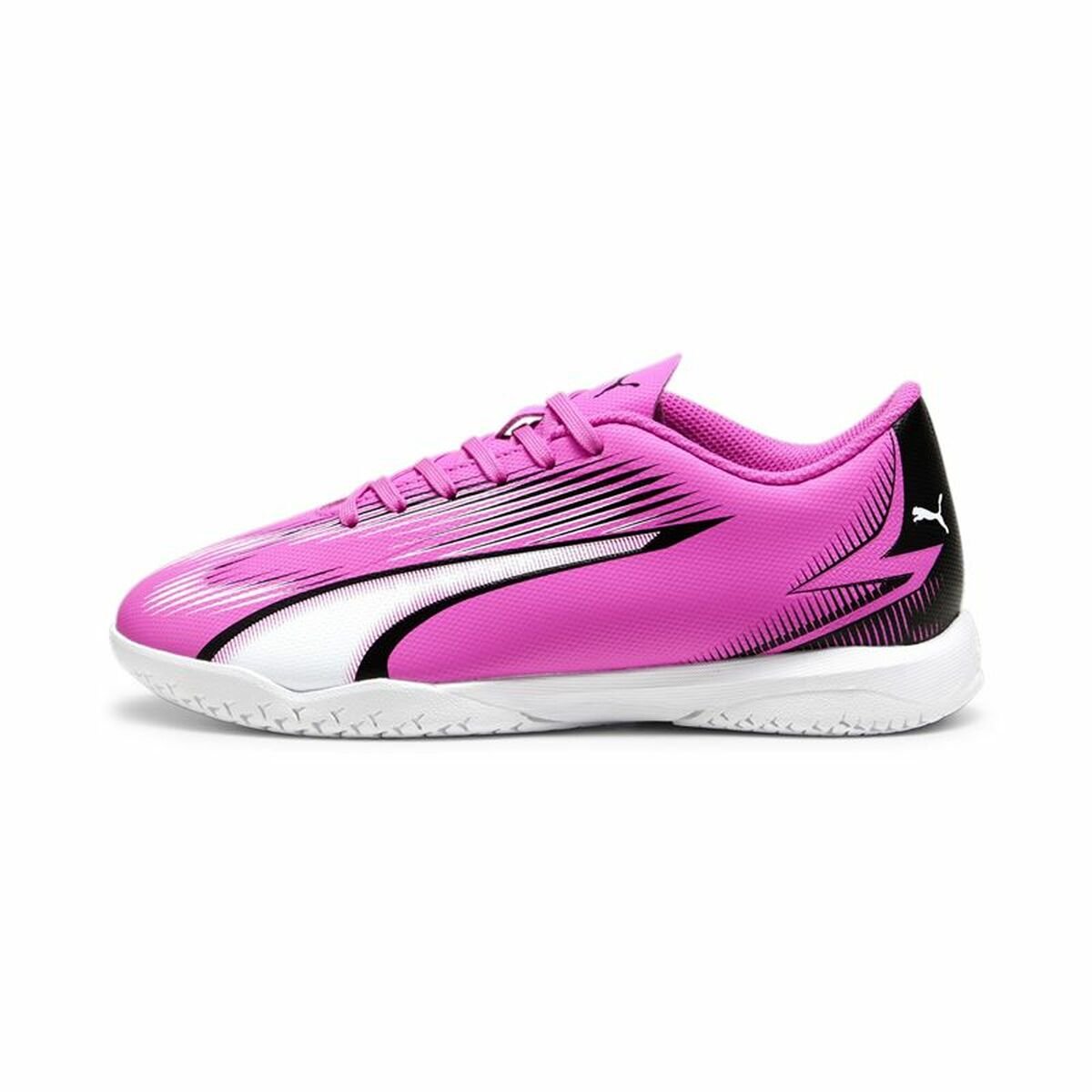 Puma Kinder-Indoor Fußball Schuhe Ultra Play Weiß Dunkel Rosa Kinder-Unisex – Produktbild 1