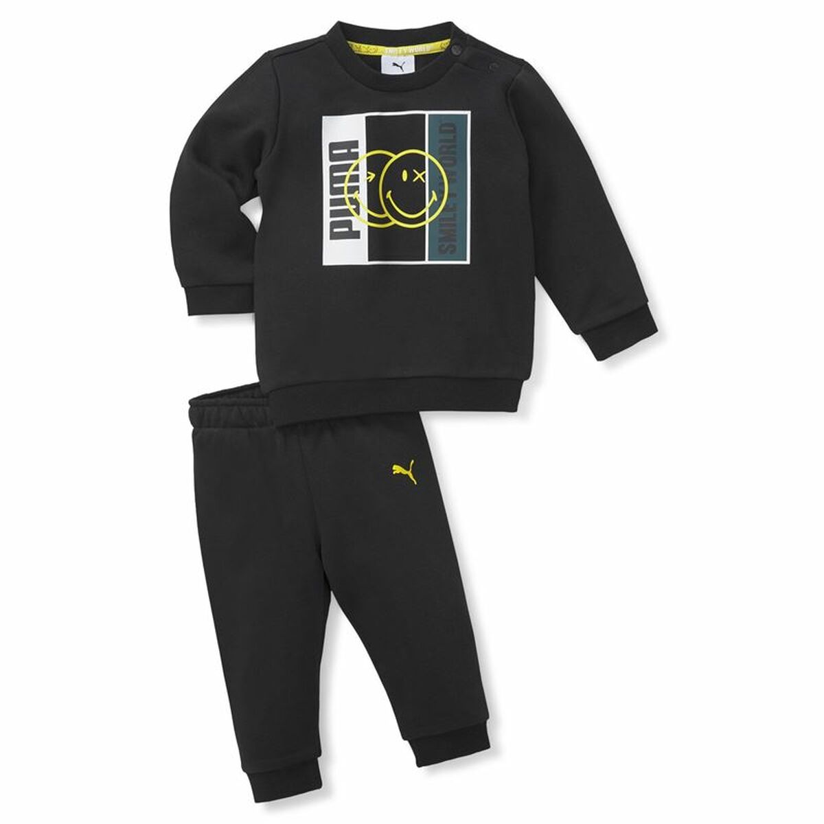 Puma Kinder Tracksuit Smileworld Minicat Schwarz - BYAG.BekleidungssetPumaBYAG.S6471835Puma Kinder Tracksuit Smileworld Minicat Schwarz – 2-3 Years2-3 Years