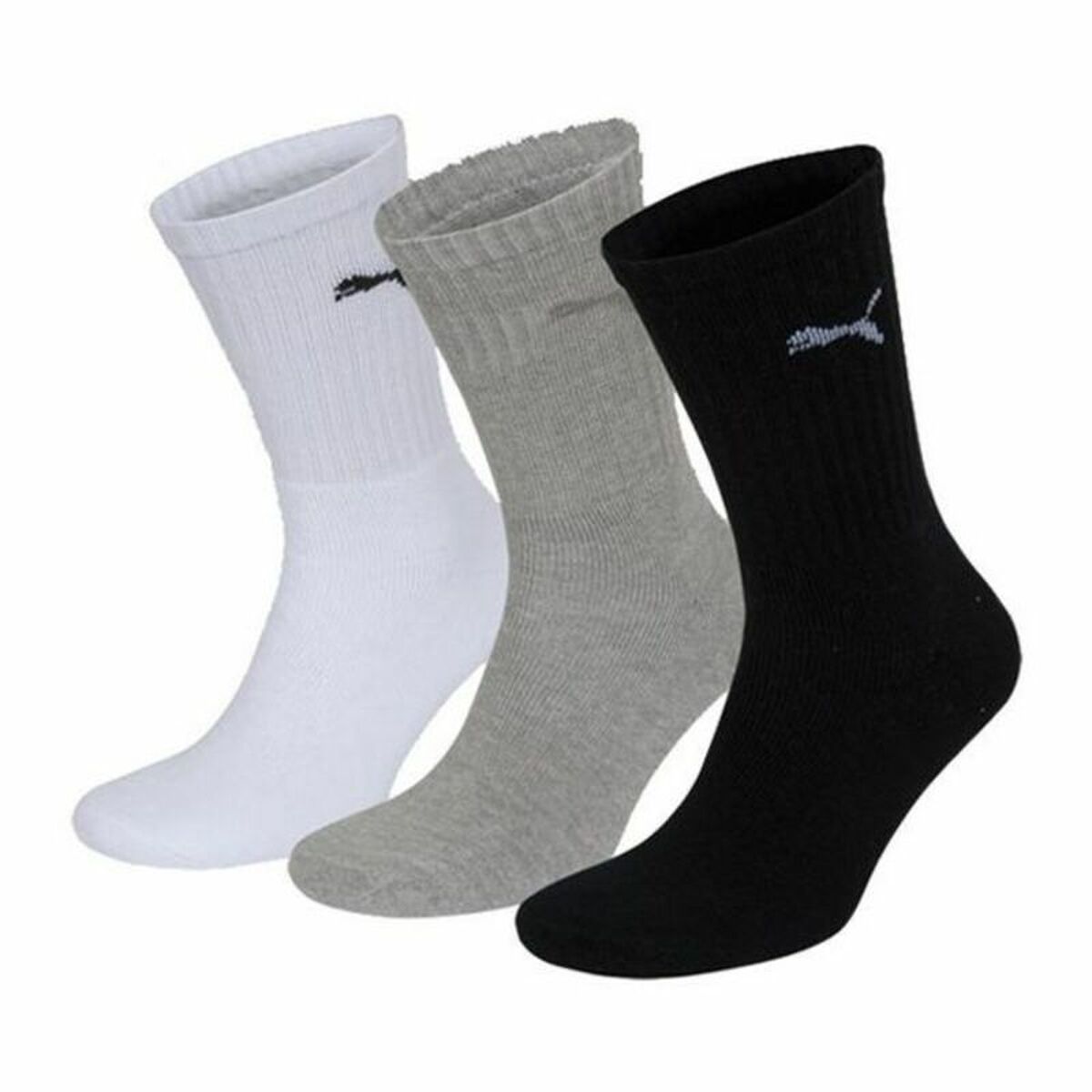 Puma Sportsocken SPORT (3 pairs) Weiß Grau Schwarz Mehrfarbig - BYAG.SockenPumaBYAG.S2004128Puma Sportsocken SPORT (3 pairs) Weiß Grau Schwarz Mehrfarbig – 43-4643-46