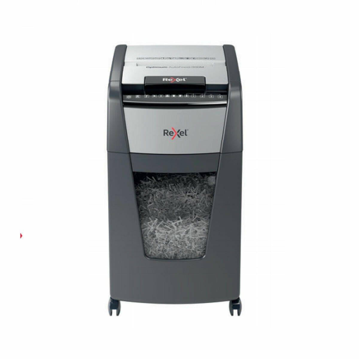 Rexel Mikroschnitt-Aktenvernichter Optimum Auto+ 300M 60 L – Produktbild 1