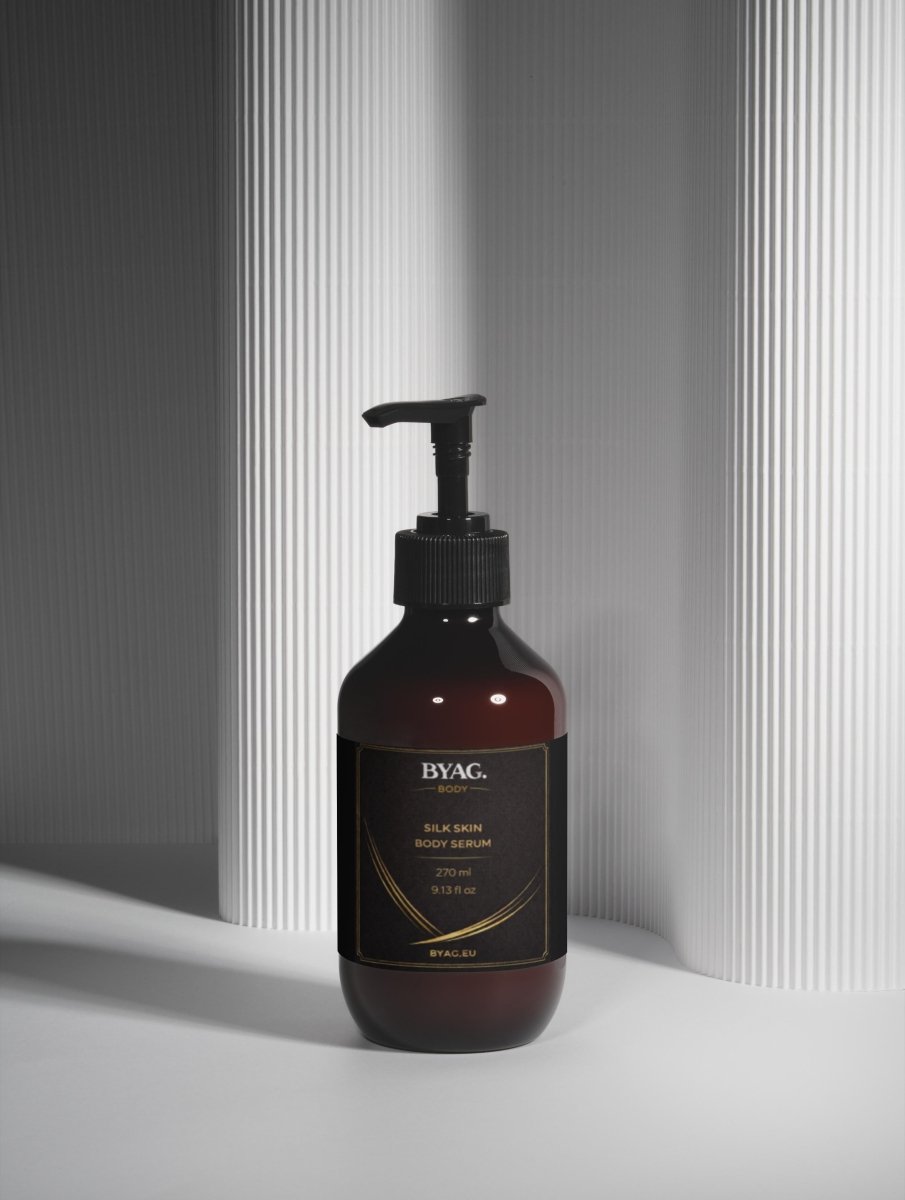 BYAG Silk Skin Body Serum Woody Amber Leather