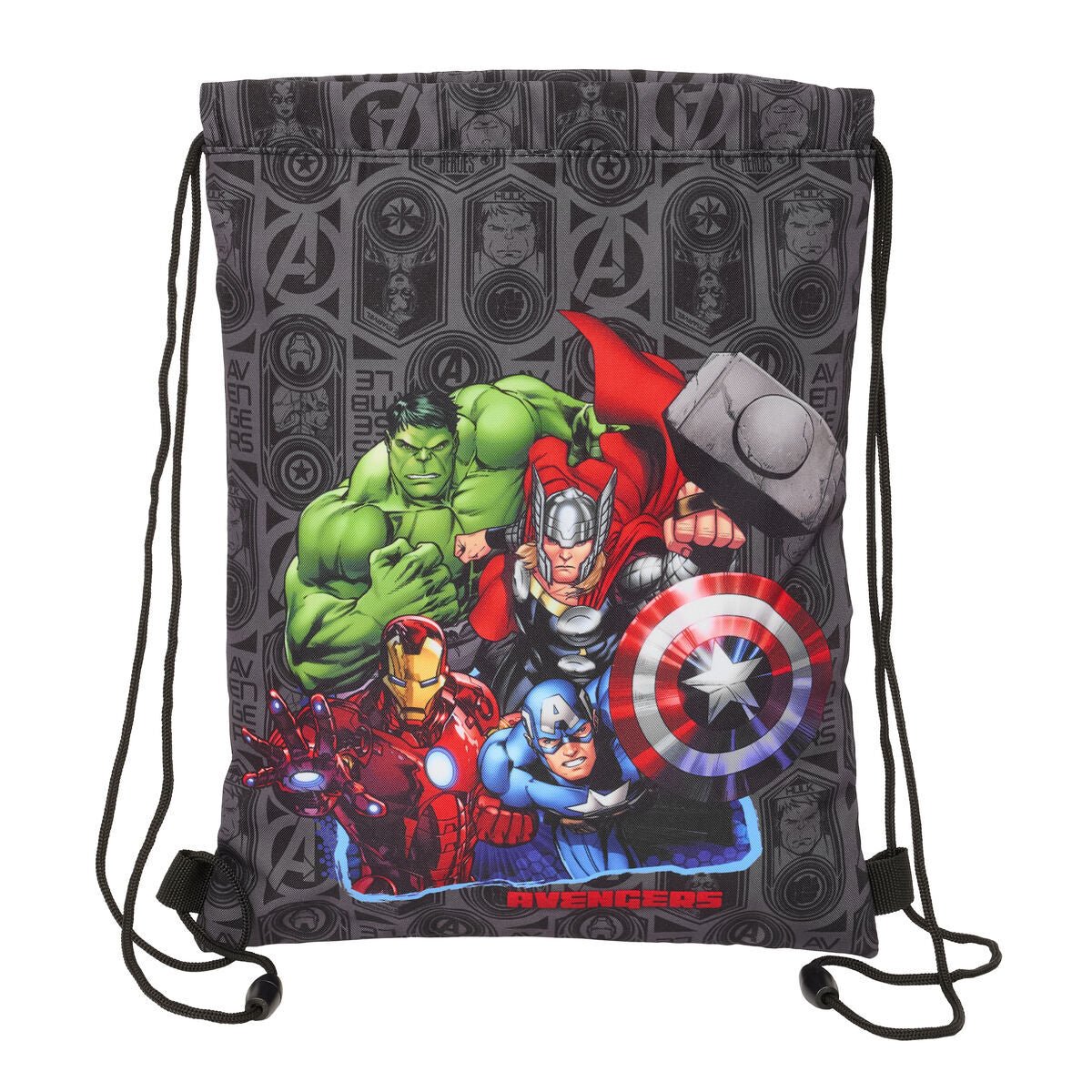 The Avengers Rucksack mit Kordeln Vendetta Schwarz – Produktbild 1