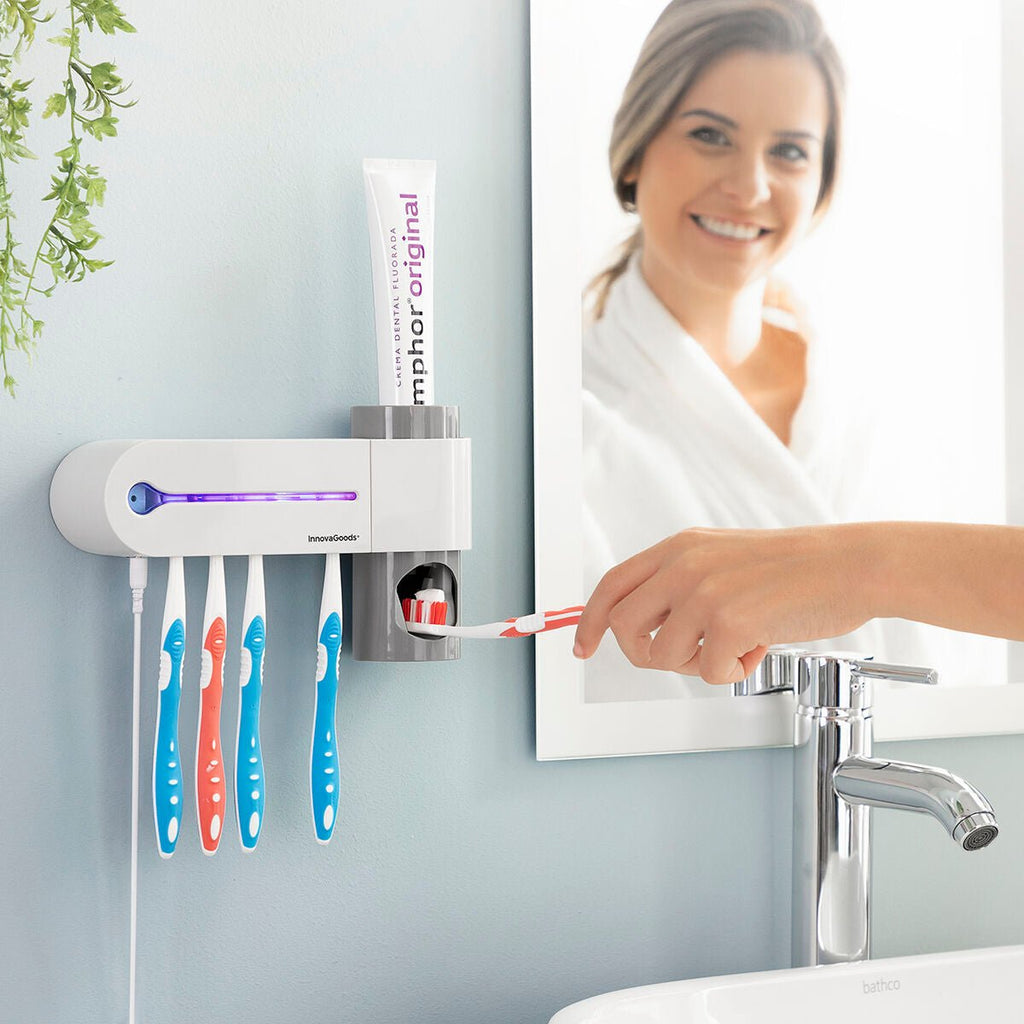 UV Toothbrush Steriliser with Stand and Toothpaste Dispenser Smiluv InnovaGoods - BYAG.Home and cooking, BathInnovaGoodsBYAG.V01031988435527817367V16HE4E16A94A6AD3DC062F167AEC4E04561R5276085P1