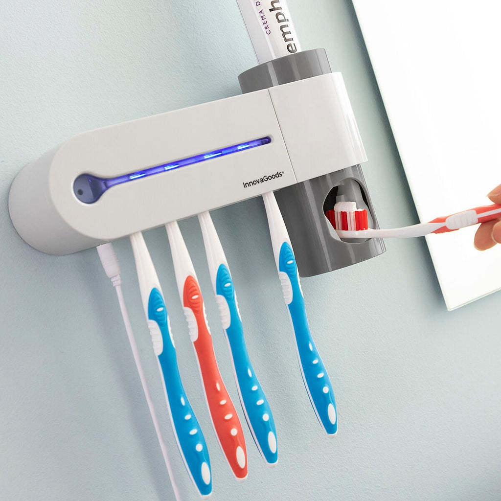 UV Toothbrush Steriliser with Stand and Toothpaste Dispenser Smiluv InnovaGoods - BYAG.Home and cooking, BathInnovaGoodsBYAG.V01031988435527817367V16H04B84405900F603463A09D7605AC11B3R5276100P4