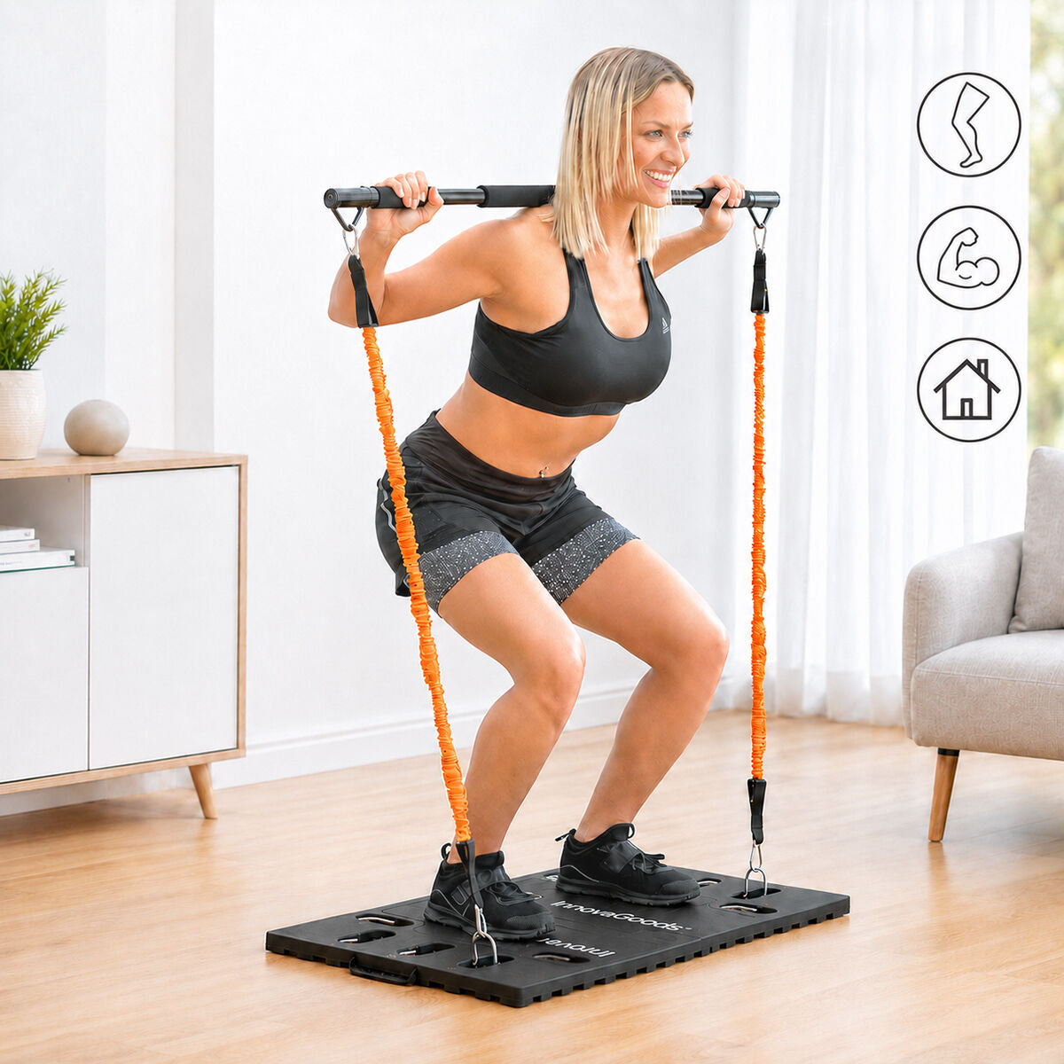 Integrated Tragbar Training System mit Trainingsanleitung Gympak Max InnovaGoods – Produktansicht 1