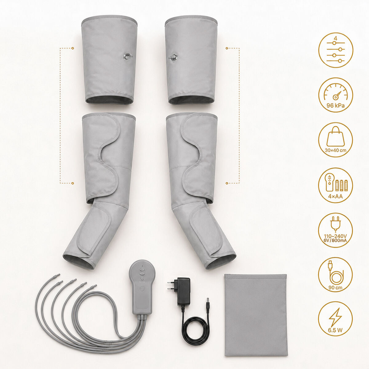 InnovaGoods Air Compression Leg Massagegerät Maspres – Produktansicht 7