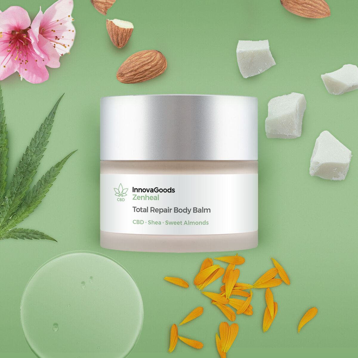 InnovaGoods Körper Repair Balsam CBD Zenheal 50 ml – Produktansicht 6