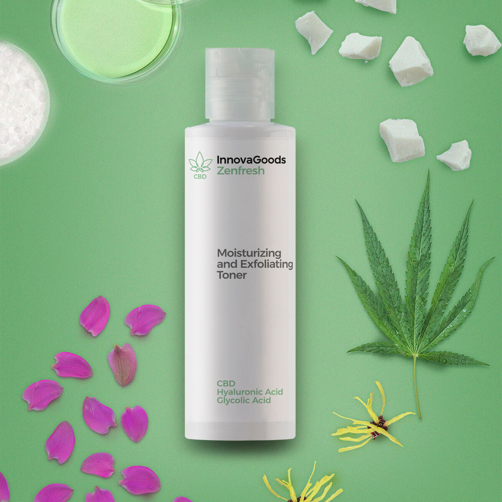 InnovaGoods Feuchtigkeitsspendender Peeling-Gesichtstoner CBD Zenfresh 150 ml – Produktansicht 5