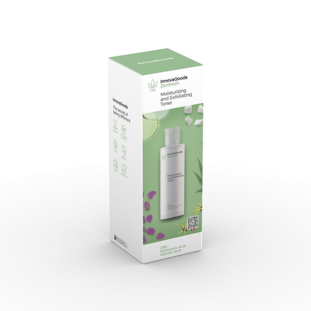 InnovaGoods Feuchtigkeitsspendender Peeling-Gesichtstoner CBD Zenfresh 150 ml – Produktansicht 8