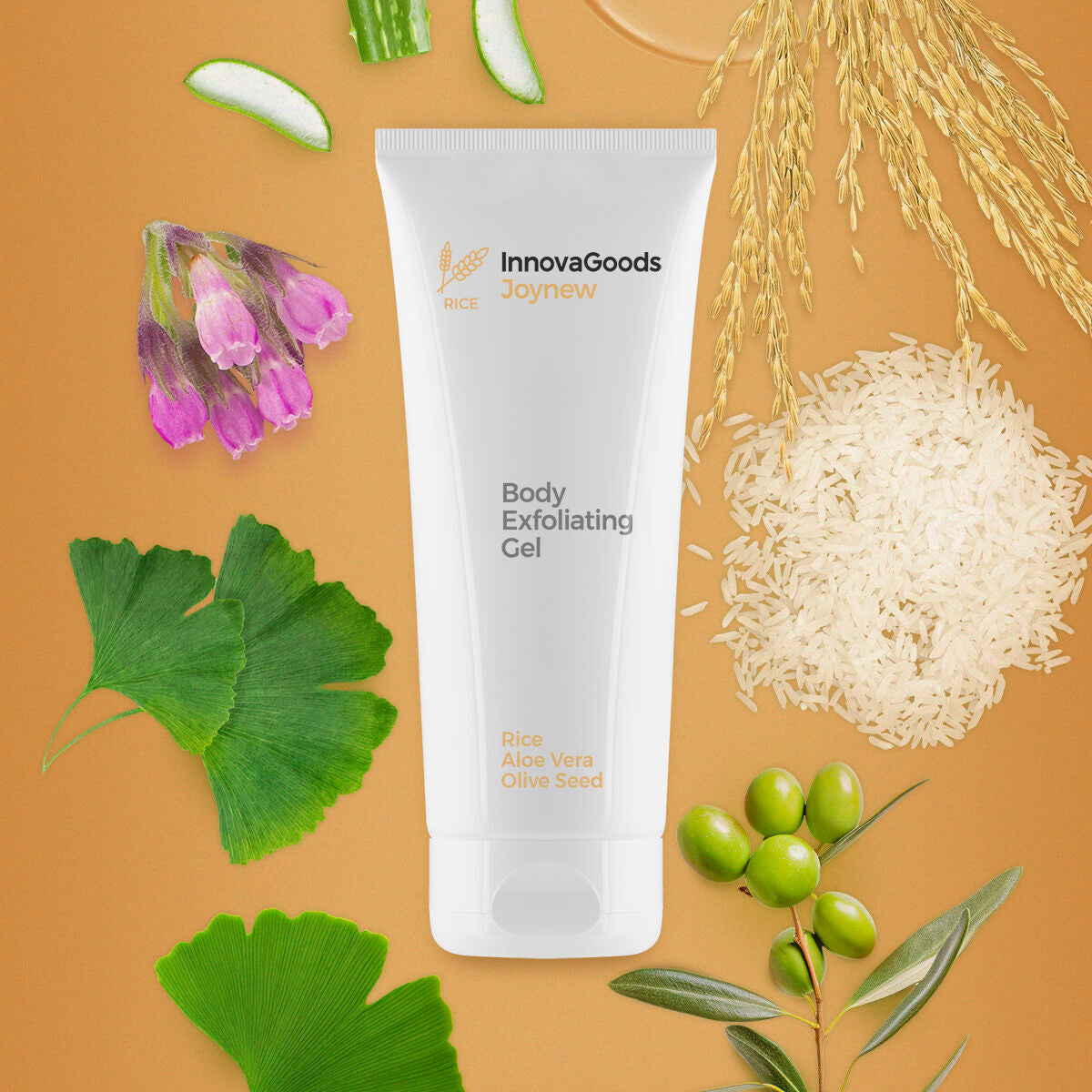 InnovaGoods Körperpeeling-Gel Reis Joynew 200 ml – Produktansicht 5
