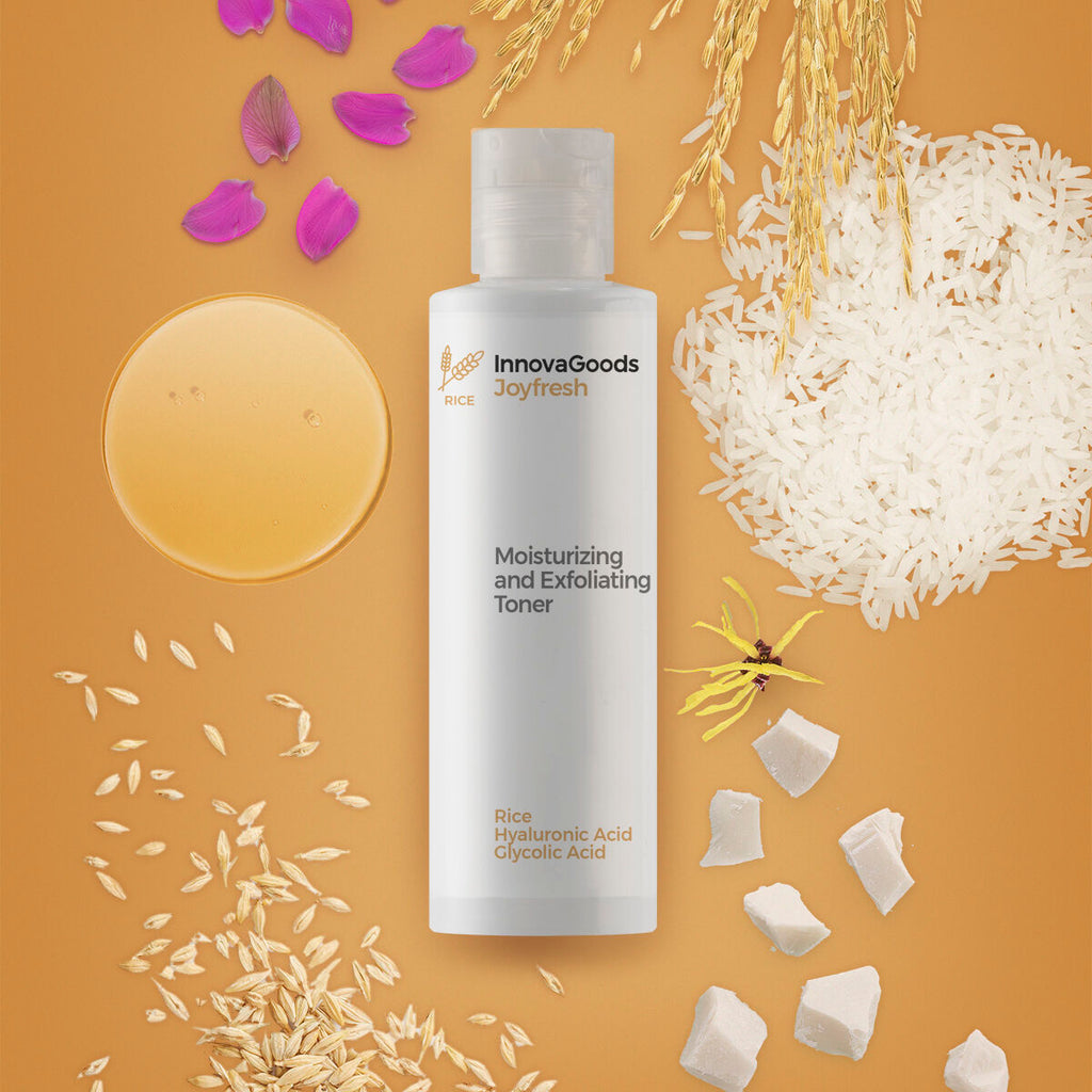 InnovaGoods Feuchtigkeitsspendender Peeling-Gesichtstoner Reis Joyfresh 150 ml – Produktansicht 5