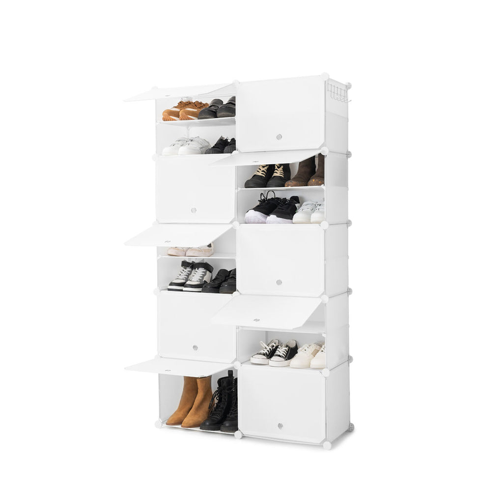 InnovaGoods Mobiler modularer Schuhschrank Weiß – Produktansicht 9