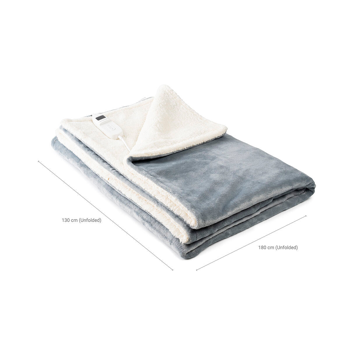 InnovaGoods Heizdecke Heklet Weiß Grau 160 W – Produktansicht 9
