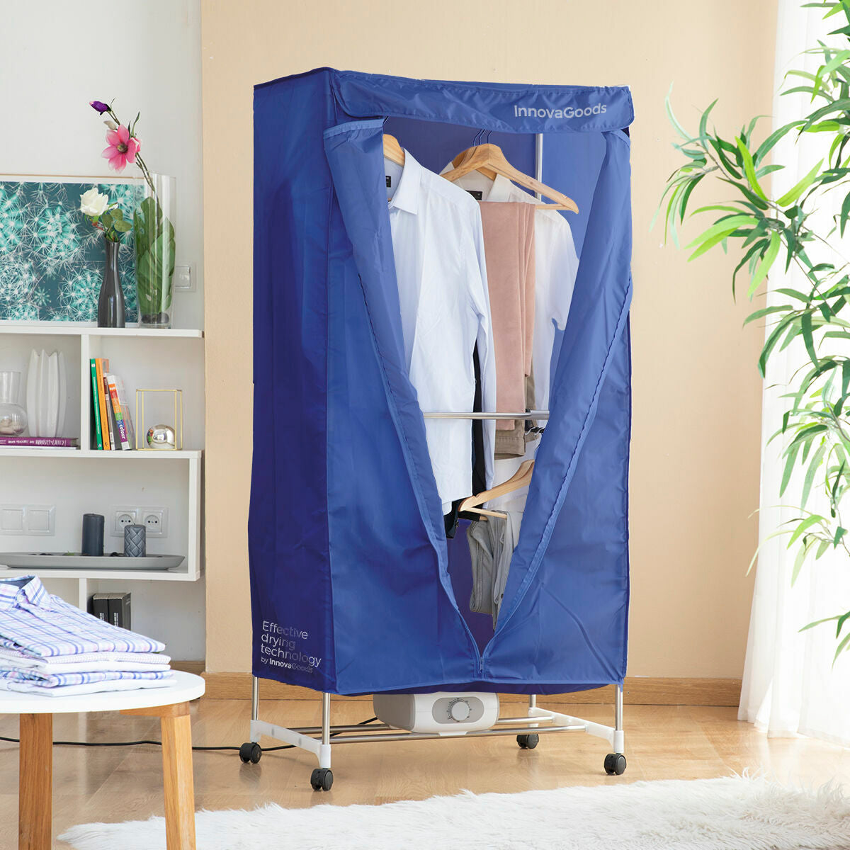 Tragbar Electric Trockner mit 2 Levels Dupledry Blau InnovaGoods 1200 W – Produktansicht 1