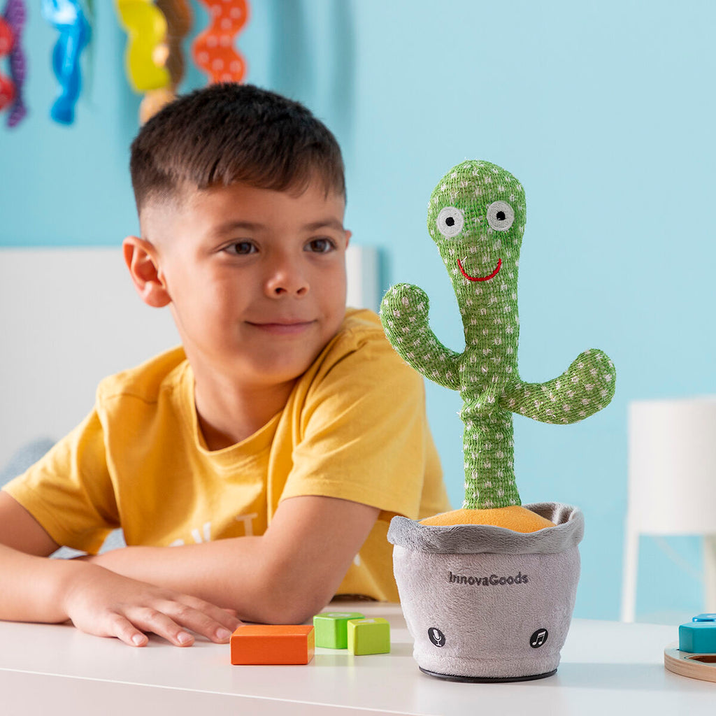 Wiederaufladbar Dancing and Talking Cactus with Music and Multicoloured LED Cacxi InnovaGoods – Produktbild 4