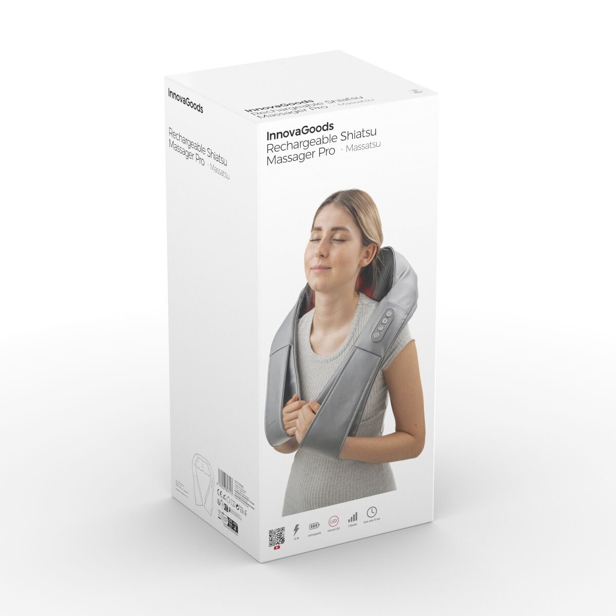 InnovaGoods Wiederaufladbar Shiatsu Massagegerät Pro Massatsu – Produktansicht 9