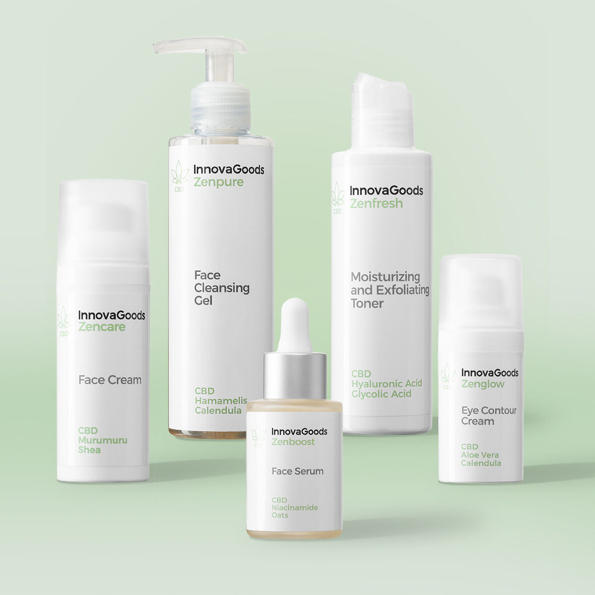 Face Routine Pack CBD InnovaGoods – Produktbild 1