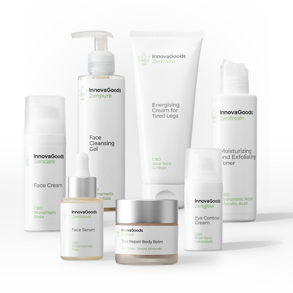 InnovaGoods Gesicht & Körper Routine Packung CBD – Produktansicht 9