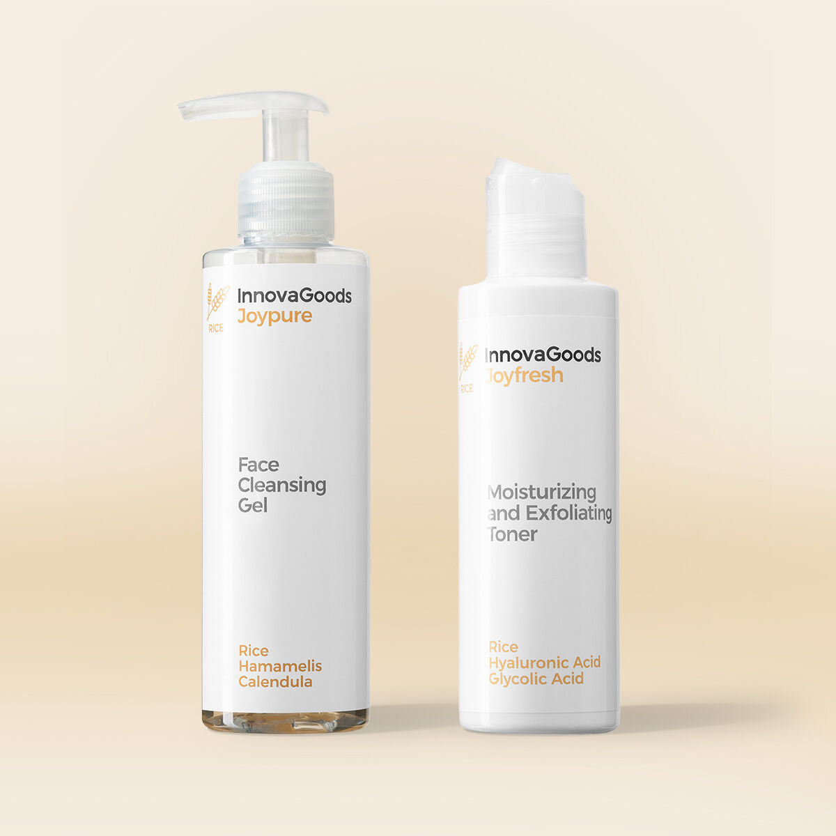 InnovaGoods Gesichtsreinigung Duo Packung Reis – Produktansicht 1