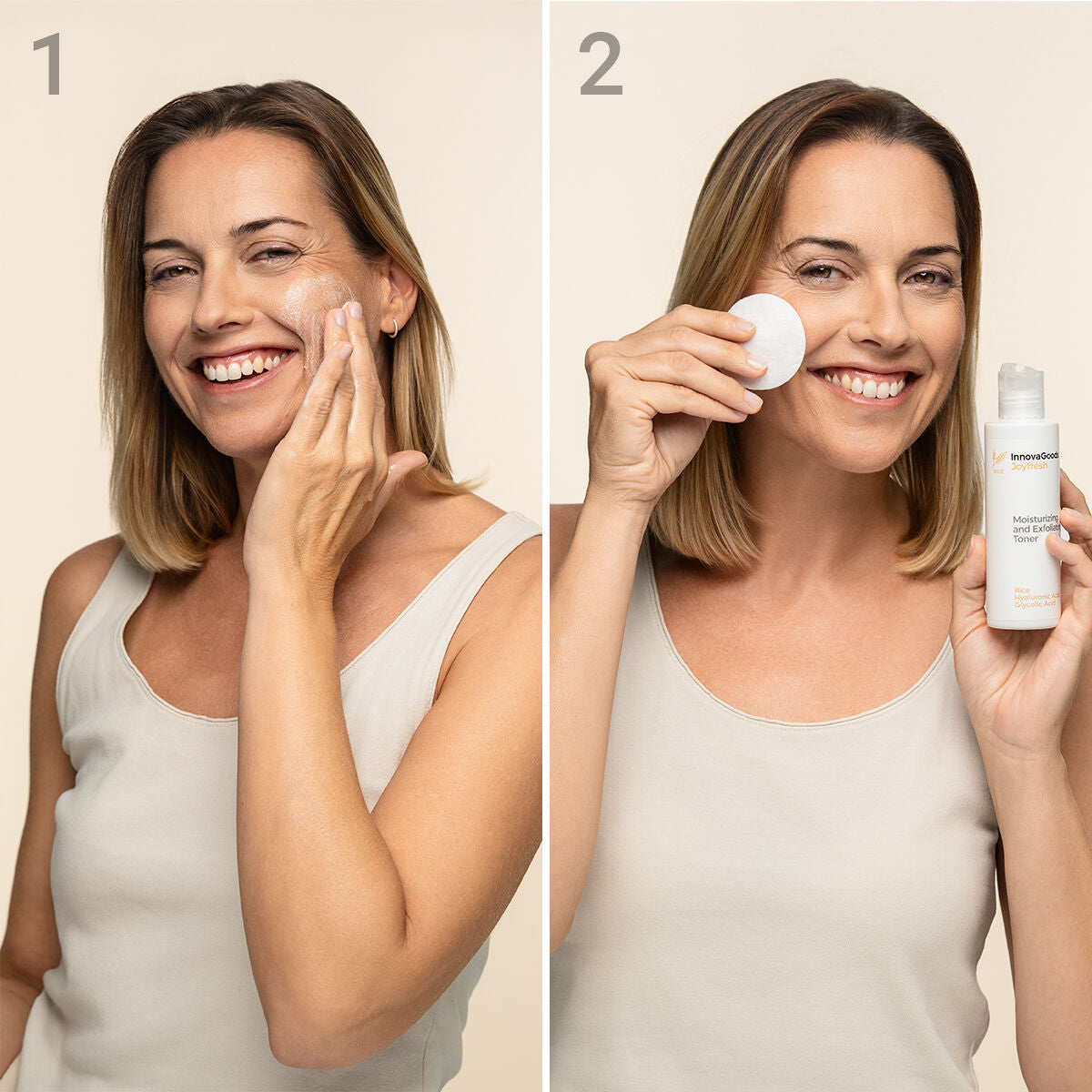InnovaGoods Gesichtsreinigung Duo Packung Reis – Produktansicht 2