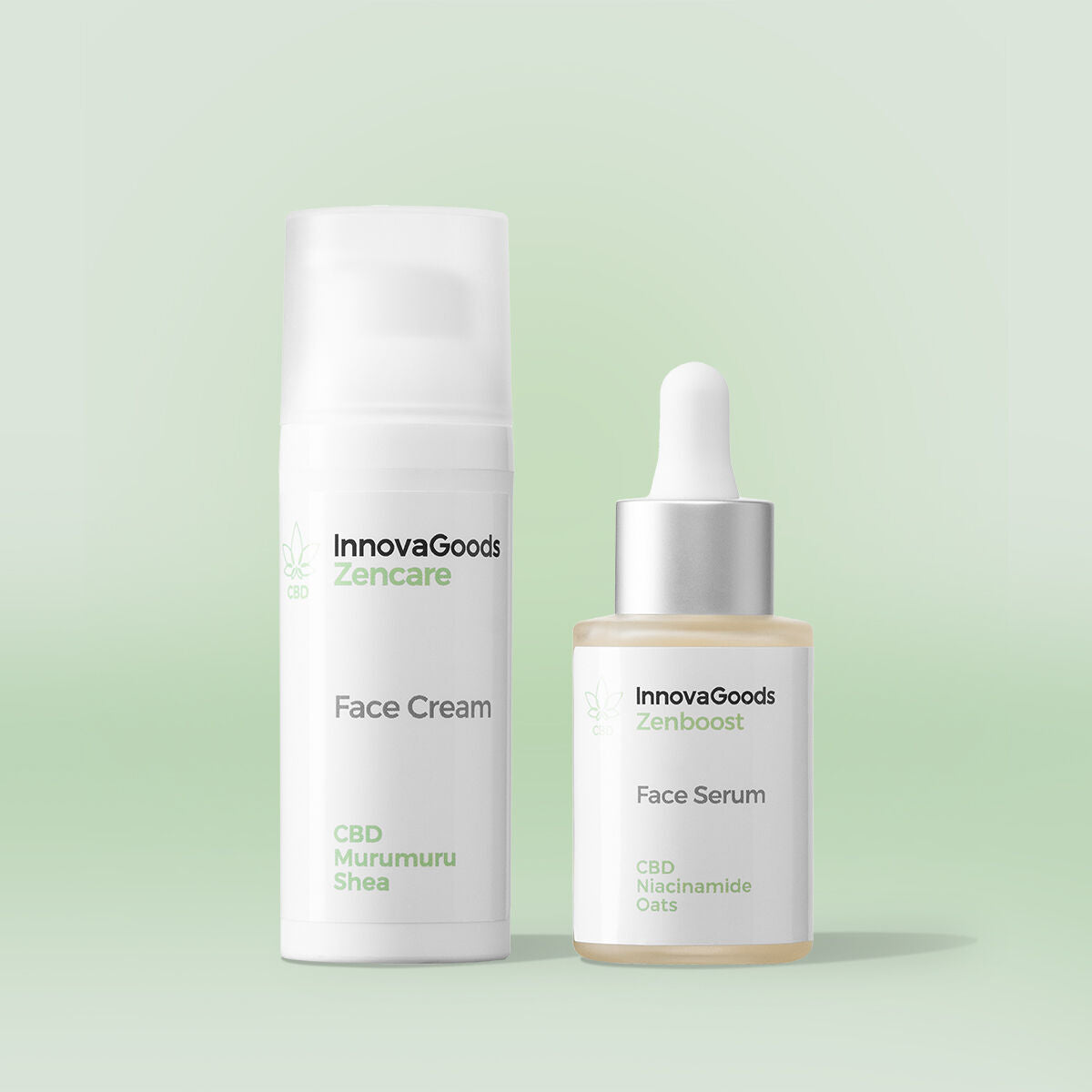 InnovaGoods Gesicht Moisturising Duo Packung CBD – Produktansicht 1