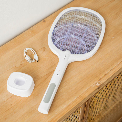2-in-1 Wiederaufladbar Insect Killing Racket with UV Light Elecfly InnovaGoods – Produktbild 1