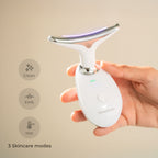 Elektrisches Gesichtsmassagegerät für Gesicht und Nacken mit LED, EMS und Wärme Selora InnovaGoods – Produktansicht 2