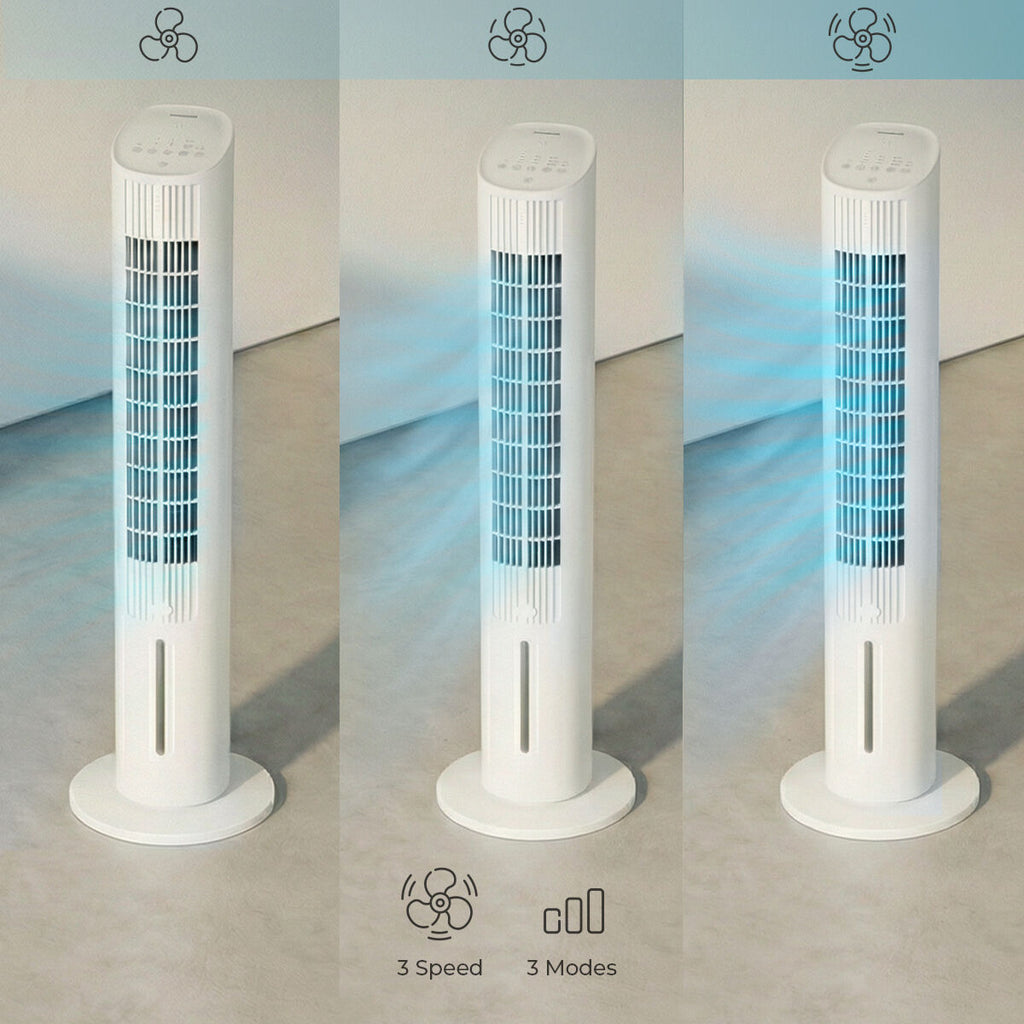 Tragbar Multifunction Tower Evaporative Cooler with Remote Control Hushly InnovaGoods – Produktbild 10