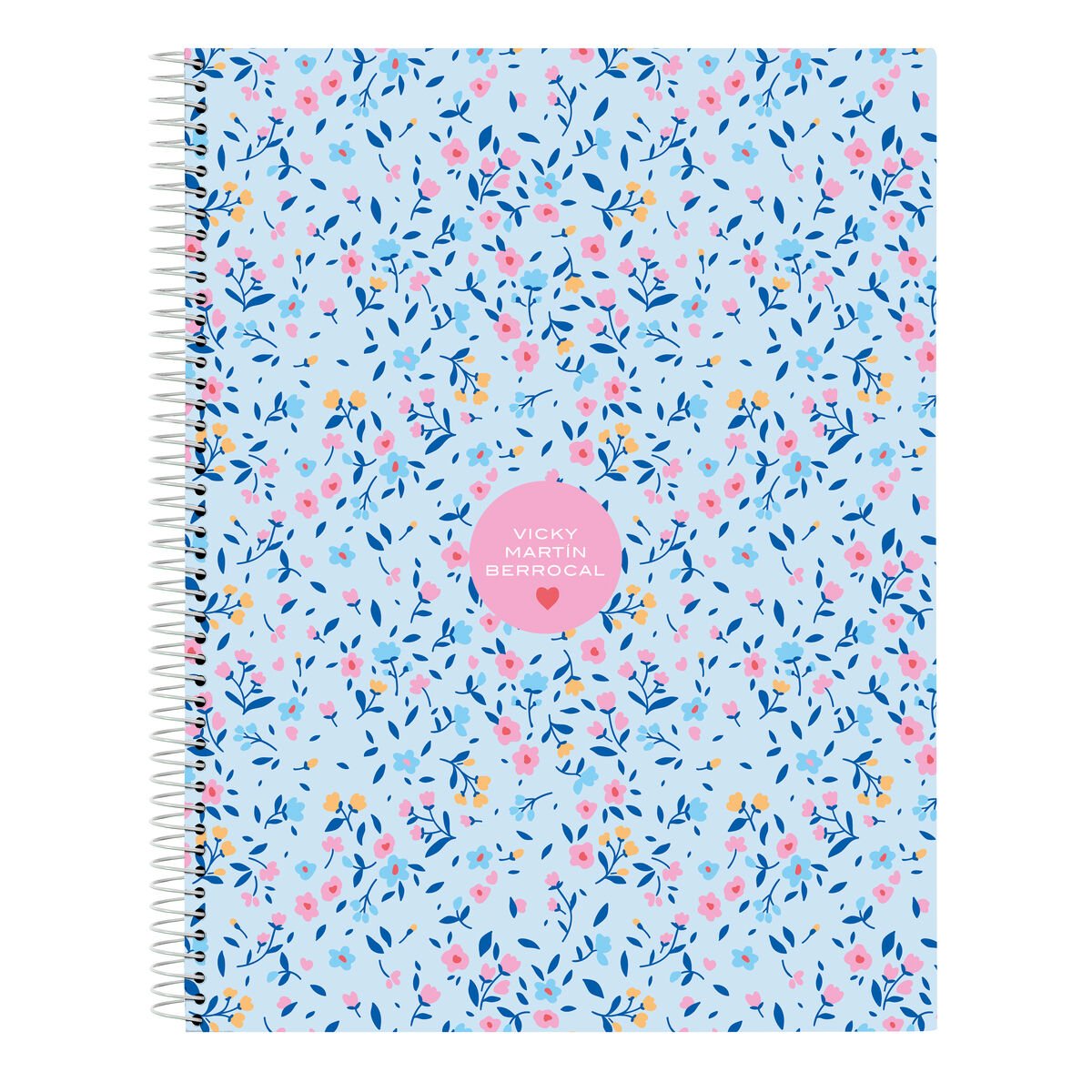 Vicky Martín Berrocal Notizbuch Paraíso Blau Rosa A4 120 Sheets – Produktbild 1